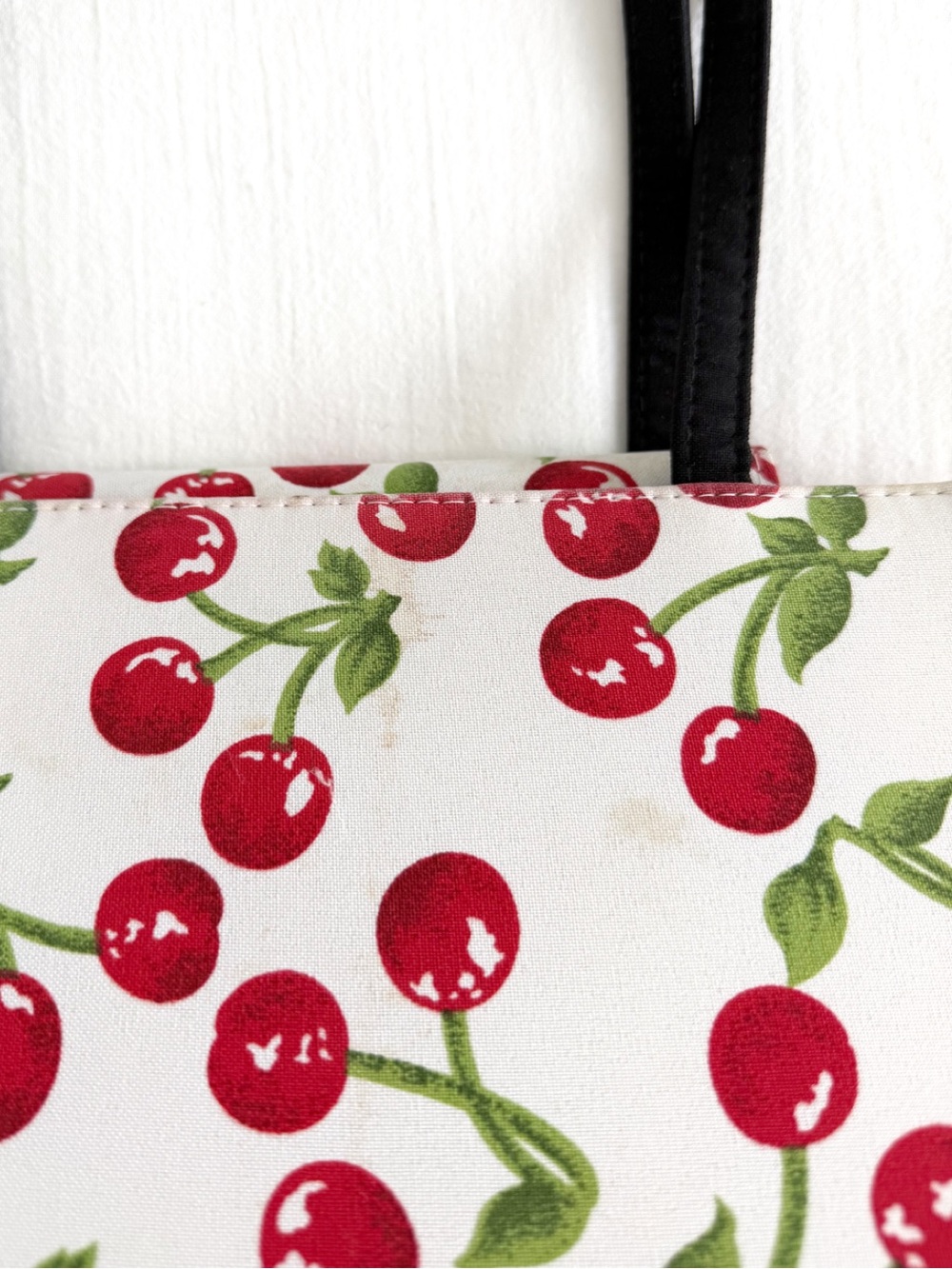 Vintage Kate Spade Cherry Print Tote Bag - Picture 3 of 9